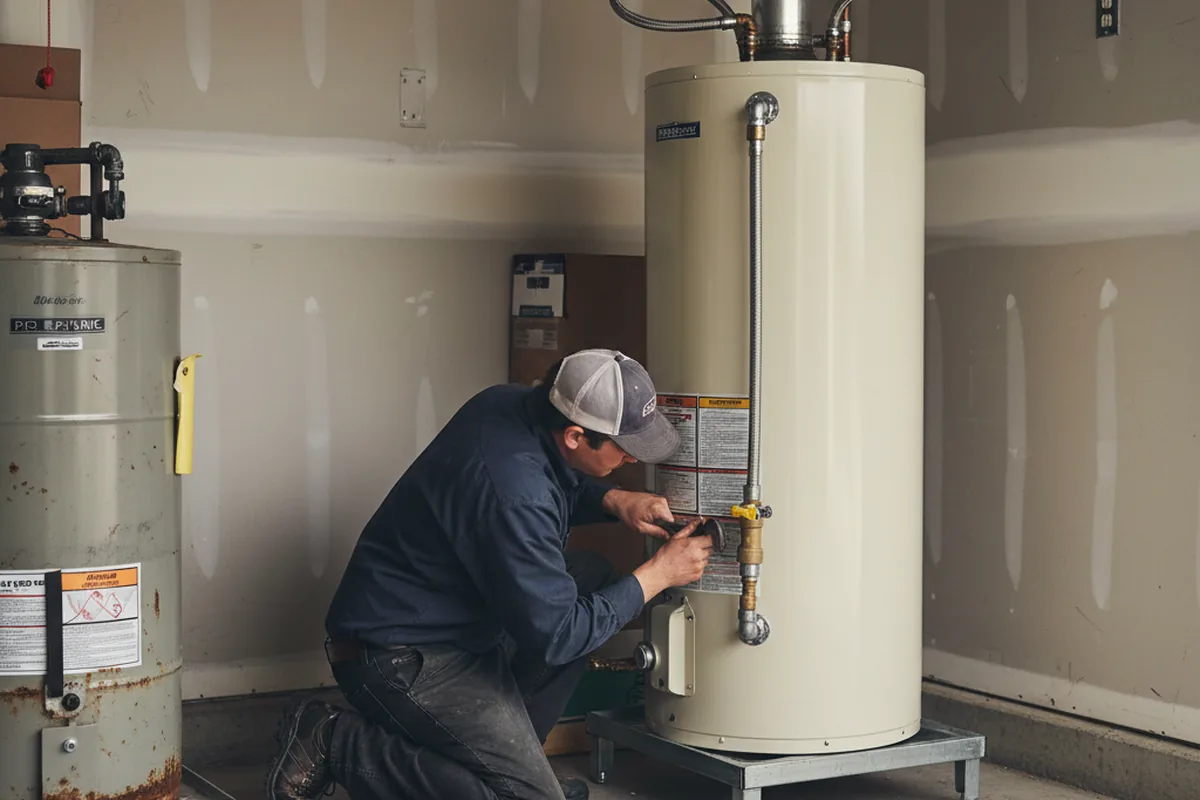 Water heater and shutoff valve replacement in Carmichael